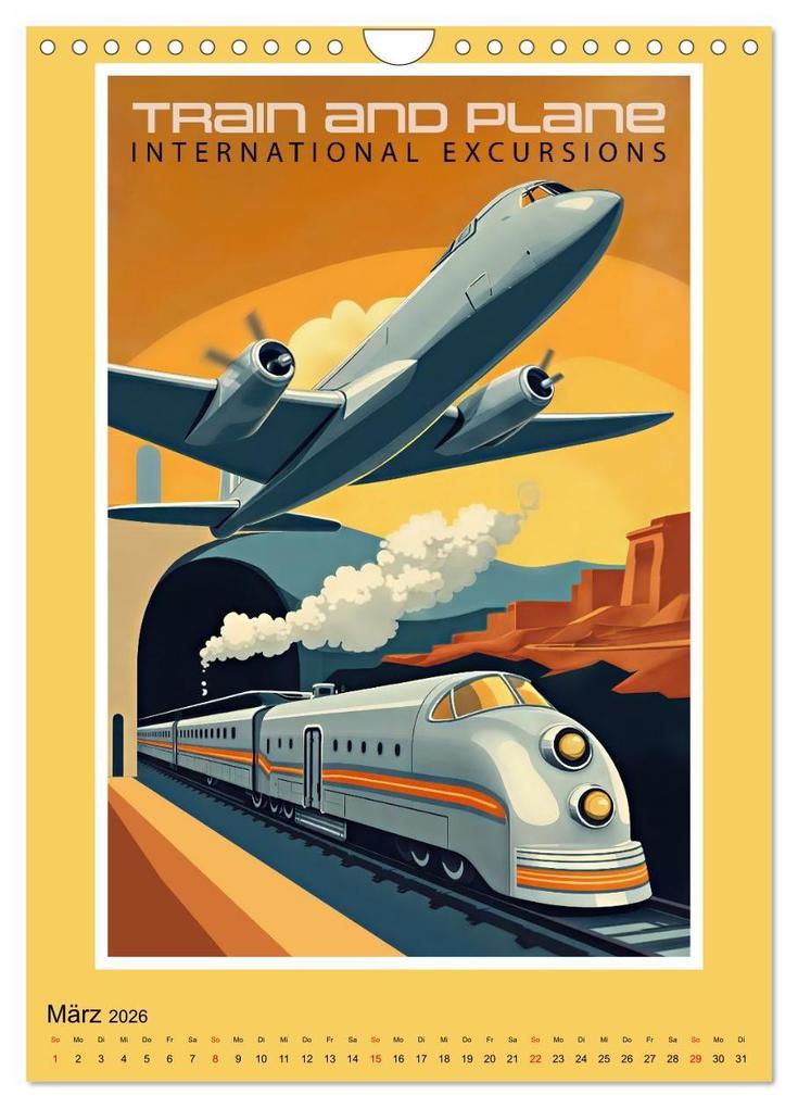 Weitere Ansicht: Art-Déco Vintage-Poster (Wandkalender 2026 DIN A4 hoch), CALVENDO Monatskalender | Calvendo, Werner Braun