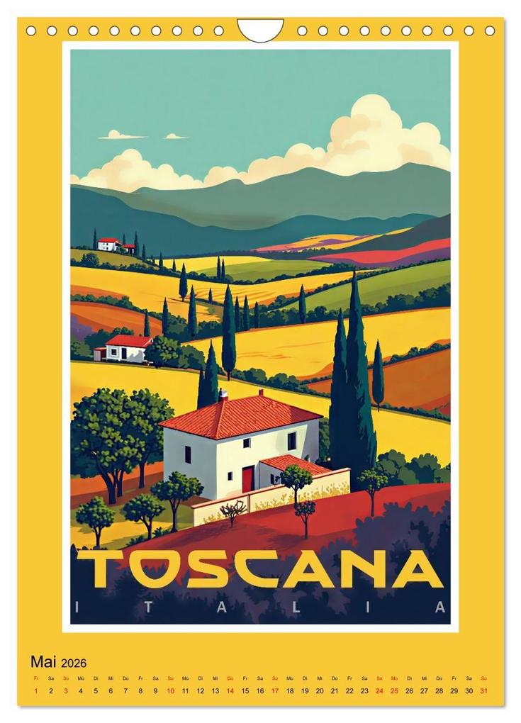 Weitere Ansicht: Art-Déco Vintage-Poster (Wandkalender 2026 DIN A4 hoch), CALVENDO Monatskalender | Calvendo, Werner Braun