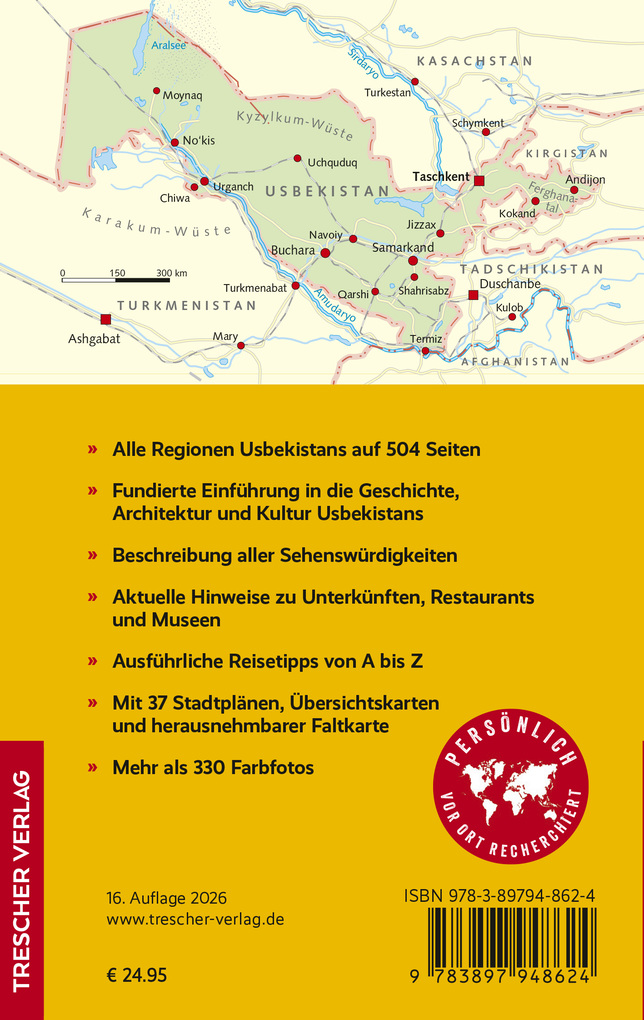 Weitere Ansicht: TRESCHER Reiseführer Usbekistan | Bodo Thöns, Irina Thöns