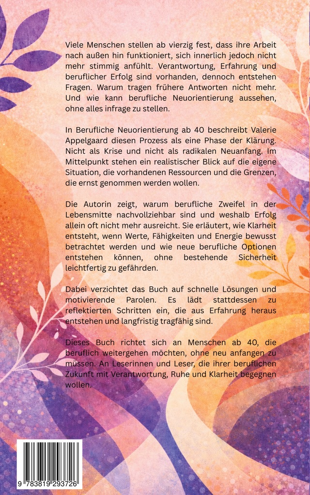 Weitere Ansicht: Berufliche Neuorientierung ab 40 | Valerie Appelgaard