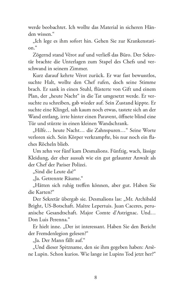 Weitere Ansicht: Arsène Lupin - Die Zähne des Tigers | Maurice Leblanc