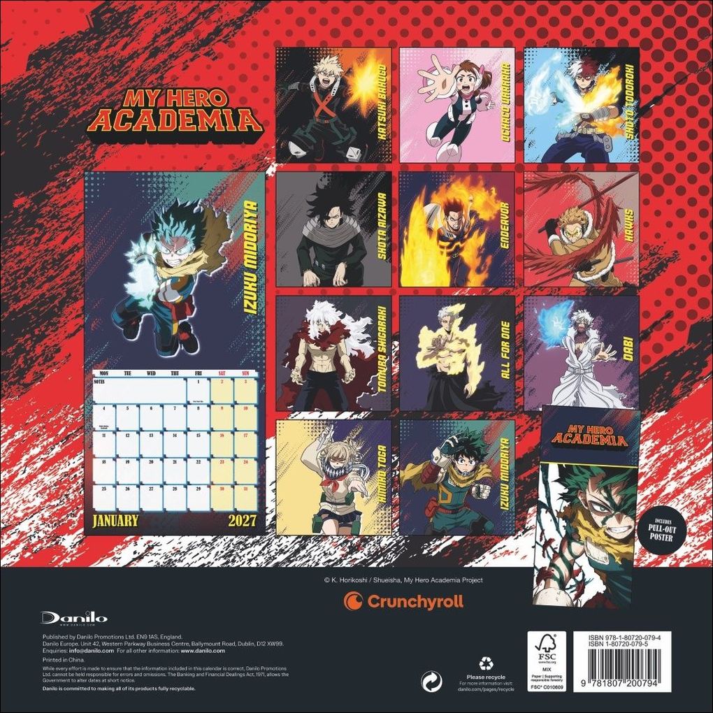 Weitere Ansicht: My Hero Academia Broschurkalender 2027