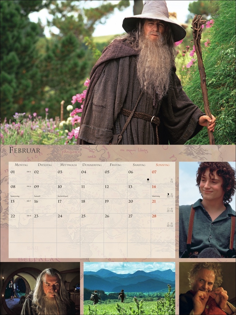Weitere Ansicht: Der Herr der Ringe Broschur XL Kalender 2027