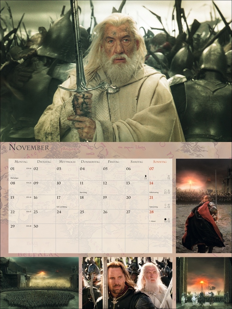 Weitere Ansicht: Der Herr der Ringe Broschur XL Kalender 2027