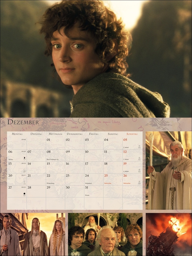 Weitere Ansicht: Der Herr der Ringe Broschur XL Kalender 2027