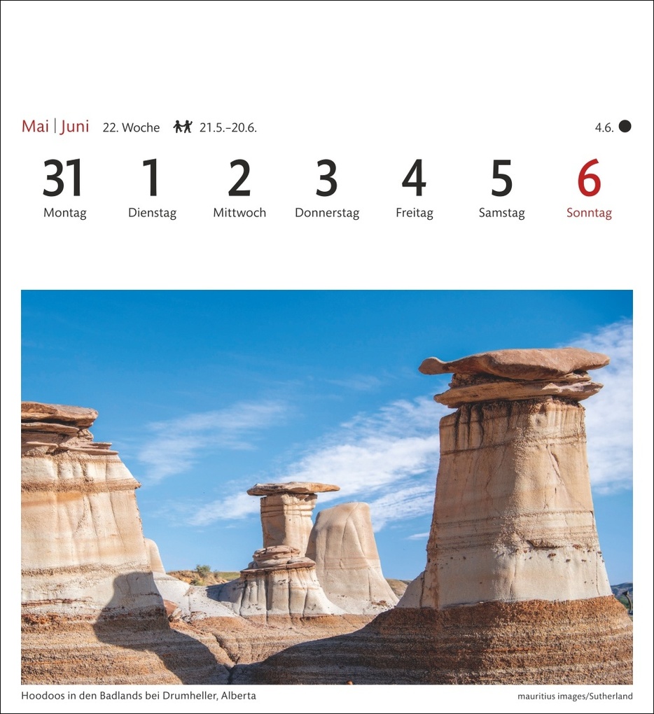 Weitere Ansicht: Kanada Sehnsuchtskalender 2027 - Wochenkalender mit 53 Postkarten