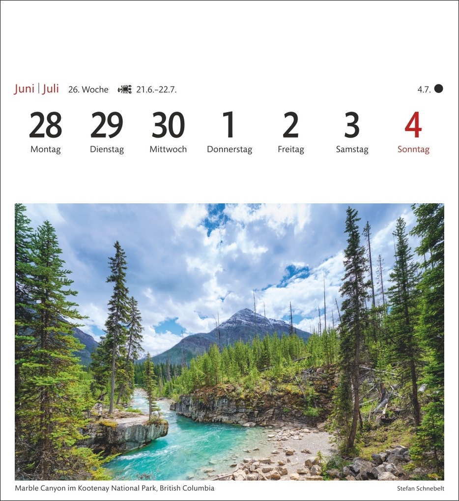 Weitere Ansicht: Kanada Sehnsuchtskalender 2027 - Wochenkalender mit 53 Postkarten