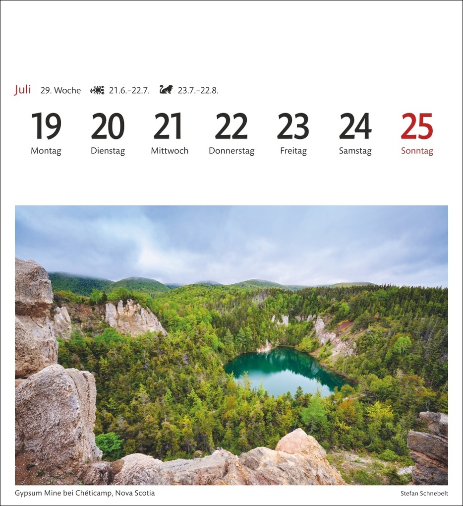 Weitere Ansicht: Kanada Sehnsuchtskalender 2027 - Wochenkalender mit 53 Postkarten