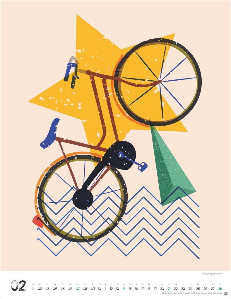 Weitere Ansicht: Bike Art Posterkalender 2027