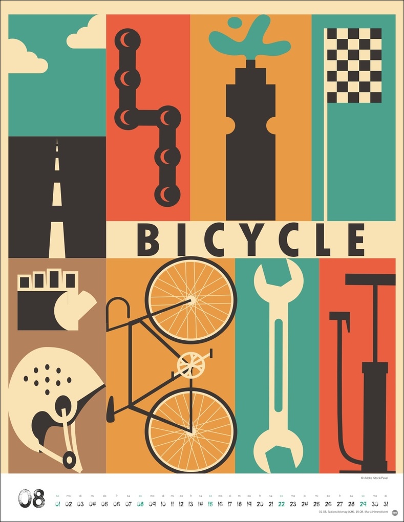 Weitere Ansicht: Bike Art Posterkalender 2027