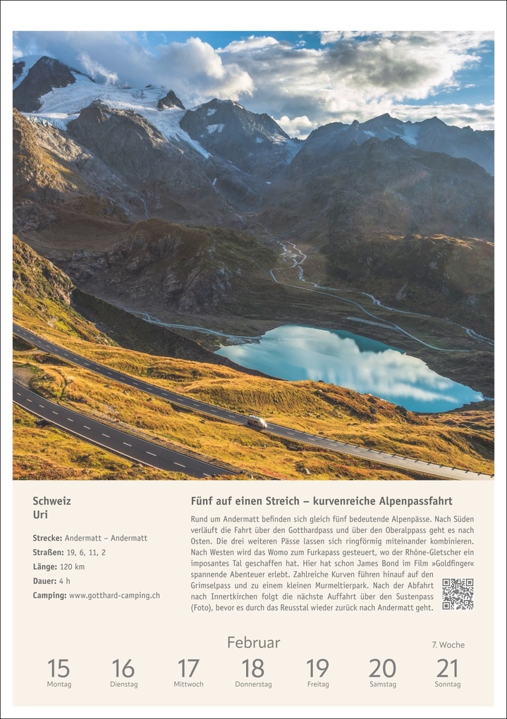 Weitere Ansicht: Campinglust Wochen-Kulturkalender 2027 - 53 unvergessliche Touren | Michael Moll