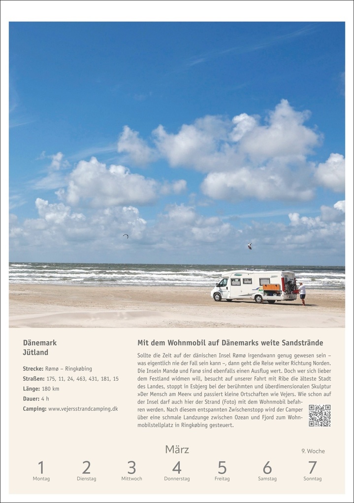 Weitere Ansicht: Campinglust Wochen-Kulturkalender 2027 - 53 unvergessliche Touren | Michael Moll