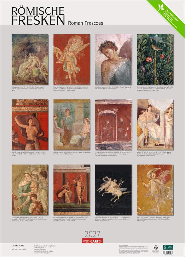 Weitere Ansicht: Römische Fresken Kalender 2027
