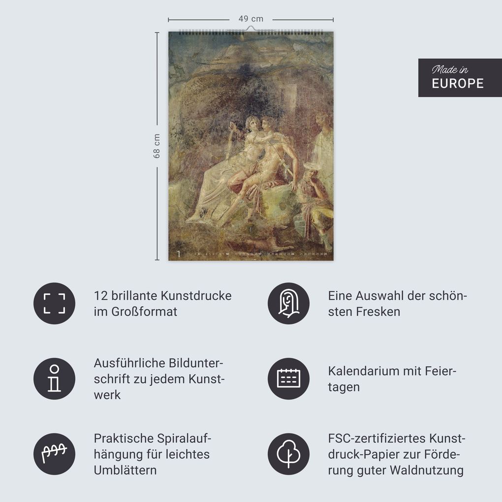 Weitere Ansicht: Römische Fresken Kalender 2027