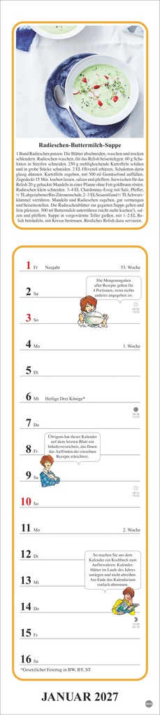 Weitere Ansicht: Tante Clara Küchenkalender 2027