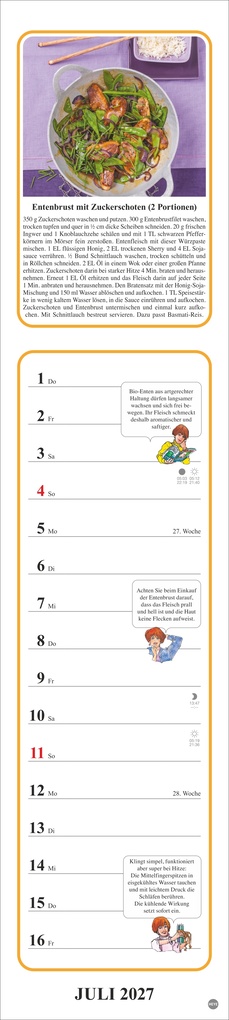 Weitere Ansicht: Tante Clara Küchenkalender 2027