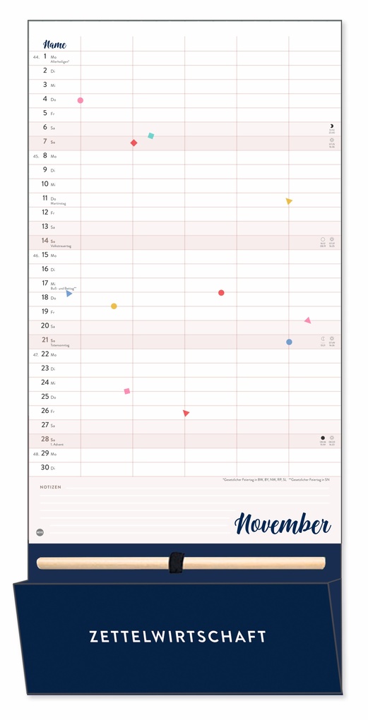 Weitere Ansicht: Familienplaner plus Tasche 2027