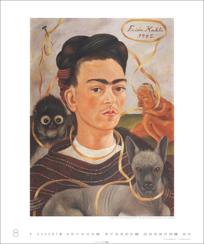 Weitere Ansicht: Frida Kahlo Edition Kalender 2027 | Frida Kahlo