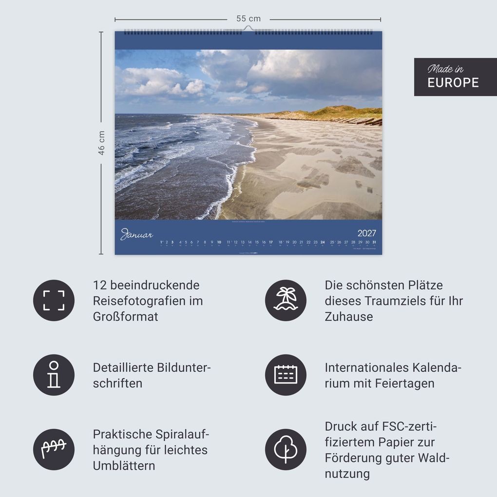 Weitere Ansicht: Nordsee Kalender 2027