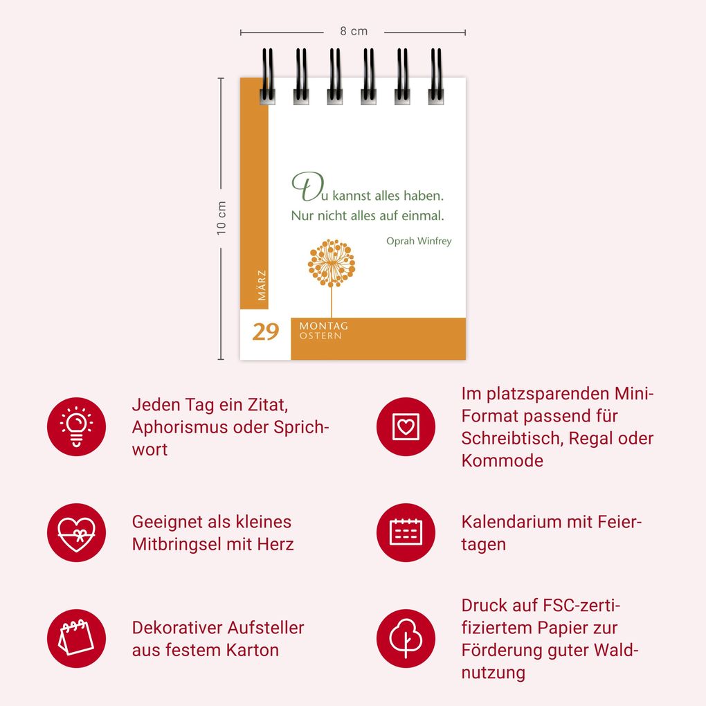 Weitere Ansicht: 365 gute Gedanken Mini-Geschenkkalender 2027 | Ulrike Issel