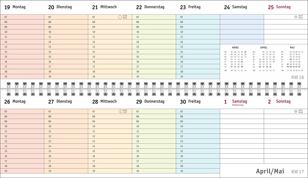 Weitere Ansicht: Bunte Wochen Wochenquerplaner 2027