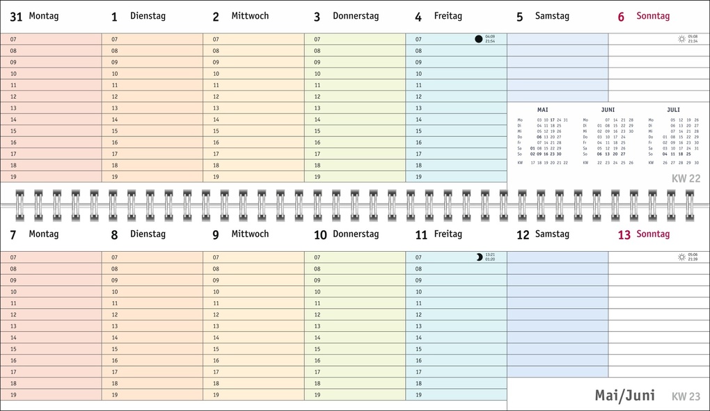 Weitere Ansicht: Bunte Wochen Wochenquerplaner 2027