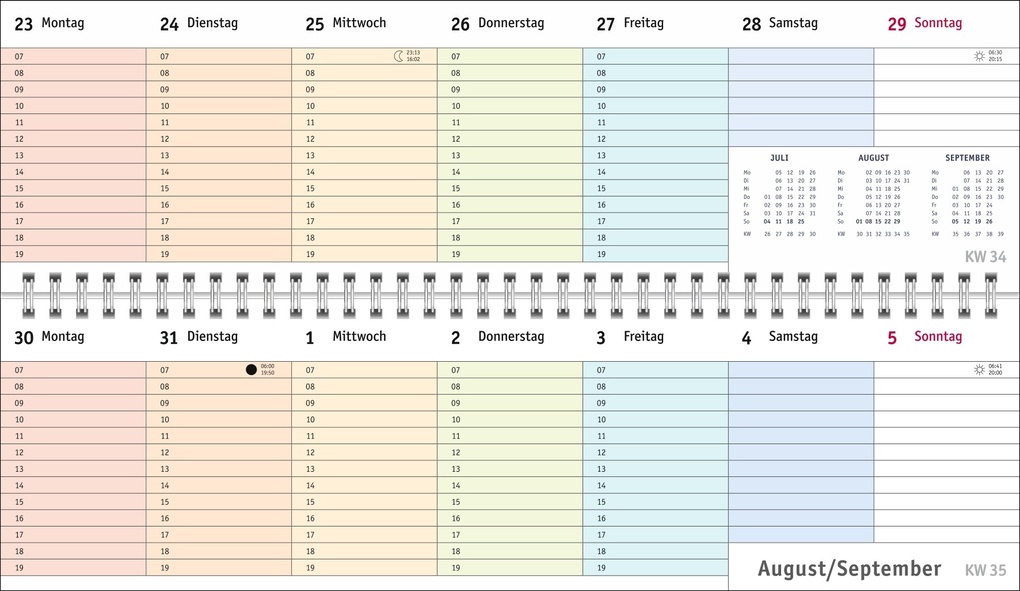 Weitere Ansicht: Bunte Wochen Wochenquerplaner 2027