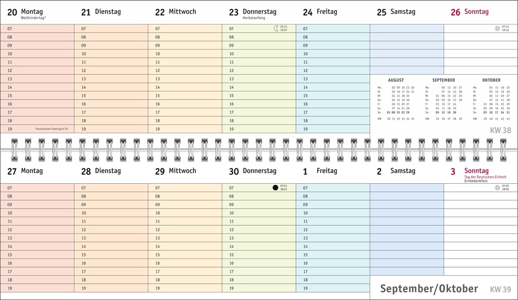 Weitere Ansicht: Bunte Wochen Wochenquerplaner 2027