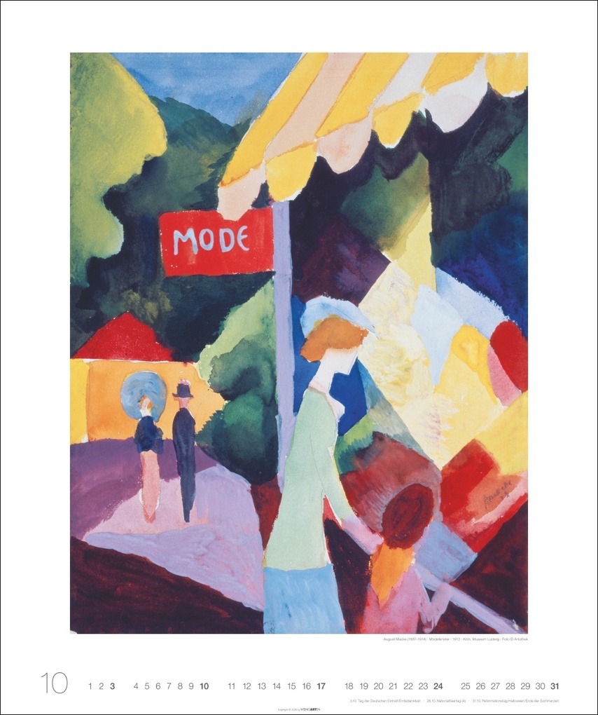 Weitere Ansicht: August Macke Edition Kalender 2027 | August Macke