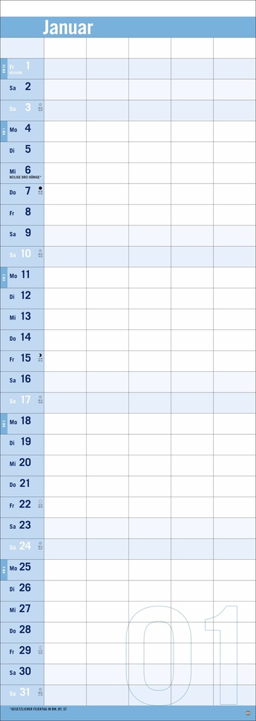 Weitere Ansicht: Allround-Familienplaner Vertical Kalender 2027