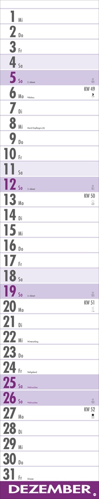 Weitere Ansicht: Supermemo Kalender 2027