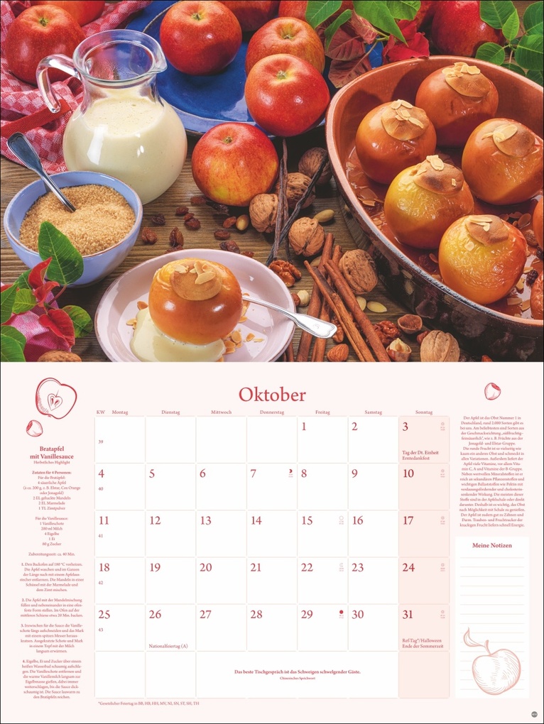 Weitere Ansicht: Küchenkalender Broschur XL 2027
