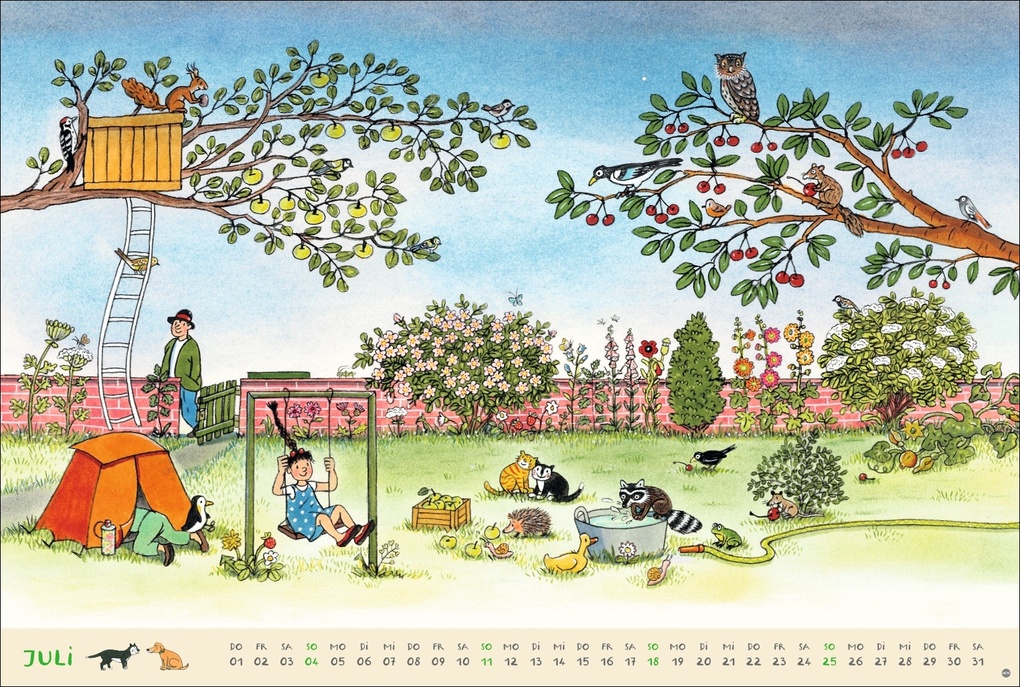 Weitere Ansicht: R.S. Berner Wimmel-Kalender 2027 | Rotraut Susanne Berner