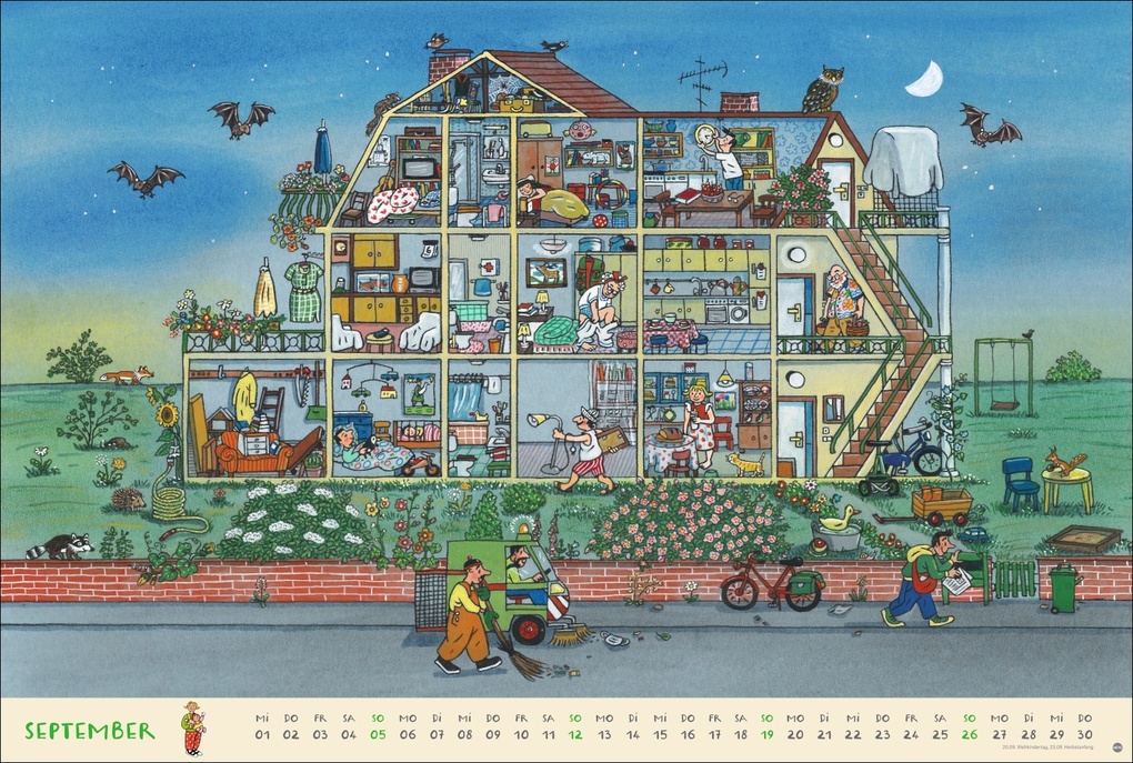 Weitere Ansicht: R.S. Berner Wimmel-Kalender 2027 | Rotraut Susanne Berner
