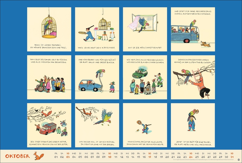 Weitere Ansicht: R.S. Berner Wimmel-Kalender 2027 | Rotraut Susanne Berner