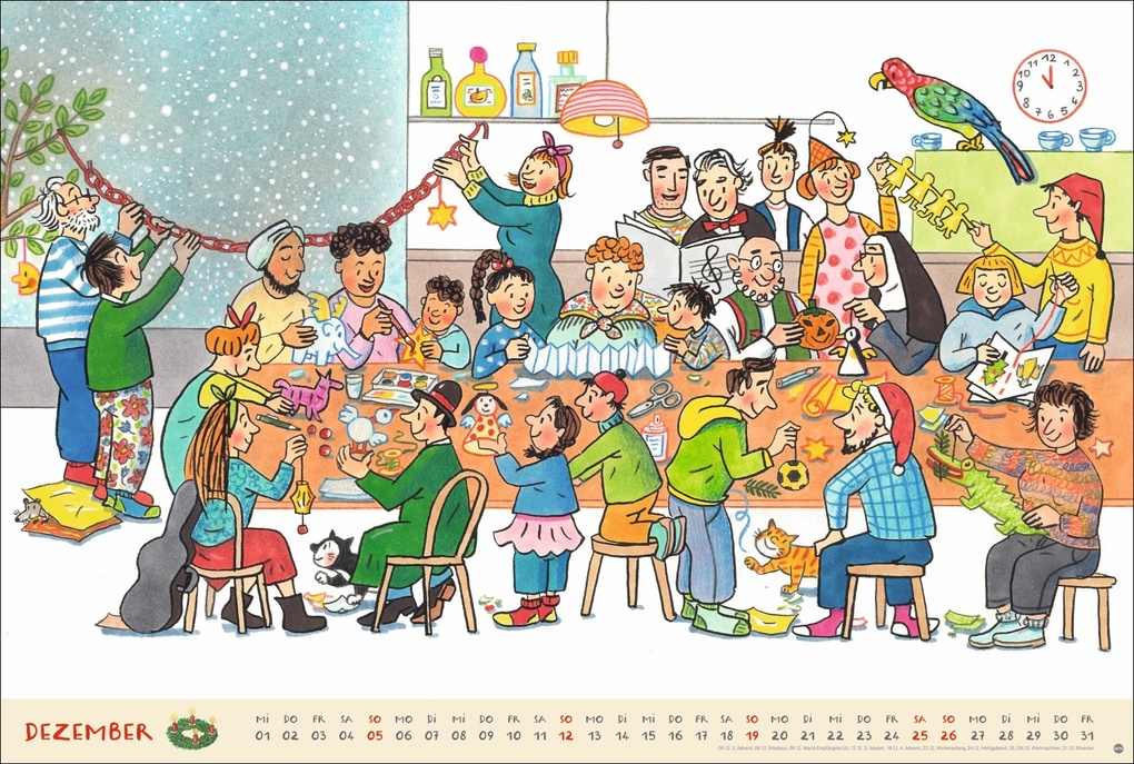 Weitere Ansicht: R.S. Berner Wimmel-Kalender 2027 | Rotraut Susanne Berner
