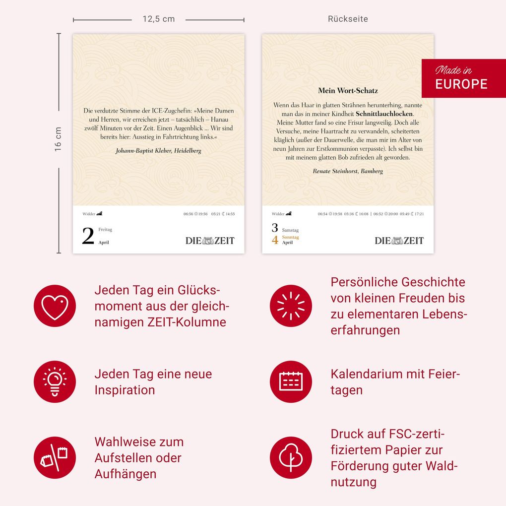 Weitere Ansicht: Was mein Leben reicher macht Tagesabreißkalender 2027 - Glücksmomente für jeden Tag