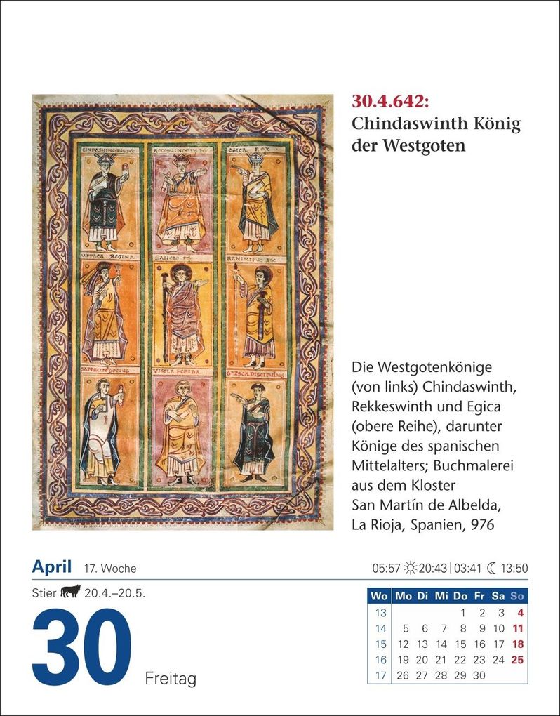 Weitere Ansicht: Abenteuer Geschichte Tagesabreißkalender 2027 - Menschen, Ereignisse, Epochen - von den Anfängen bis heute | Markus Hattstein