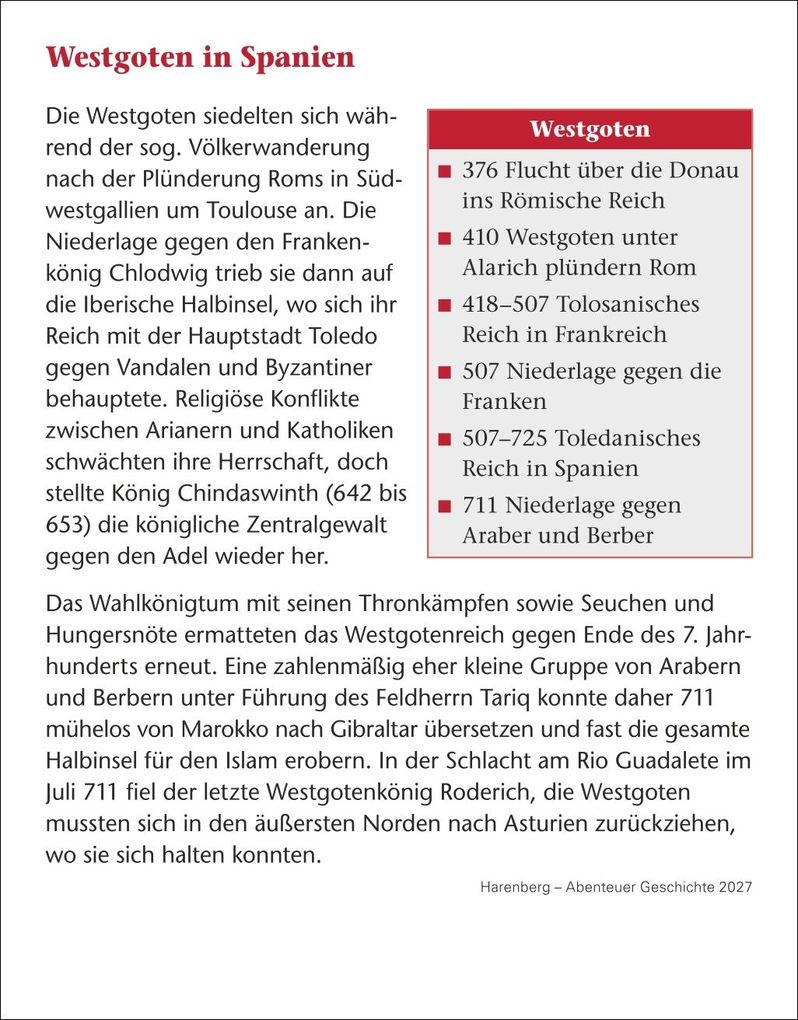 Weitere Ansicht: Abenteuer Geschichte Tagesabreißkalender 2027 - Menschen, Ereignisse, Epochen - von den Anfängen bis heute | Markus Hattstein