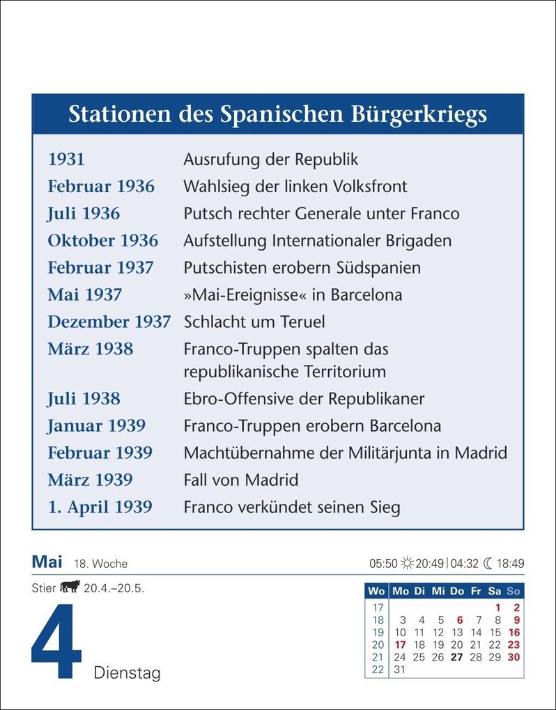 Weitere Ansicht: Abenteuer Geschichte Tagesabreißkalender 2027 - Menschen, Ereignisse, Epochen - von den Anfängen bis heute | Markus Hattstein