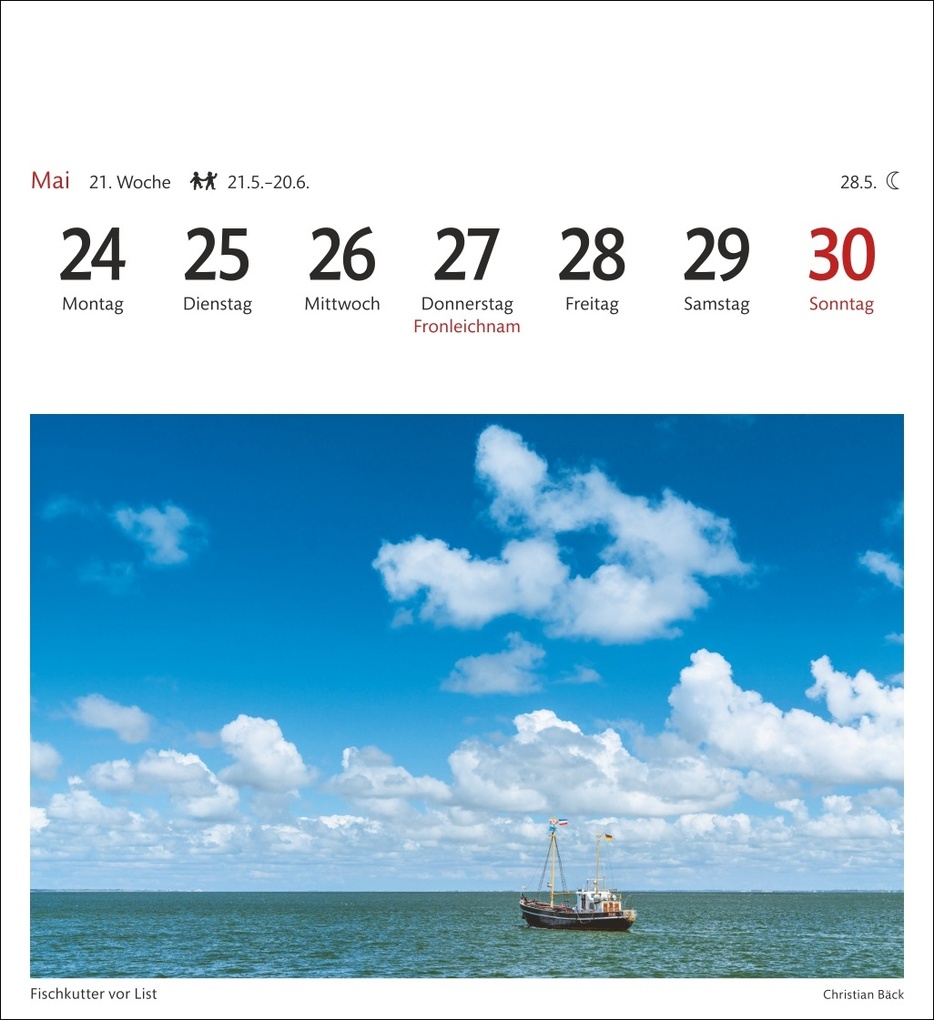 Weitere Ansicht: Sylt Sehnsuchtskalender 2027 - Wochenkalender mit 53 Postkarten