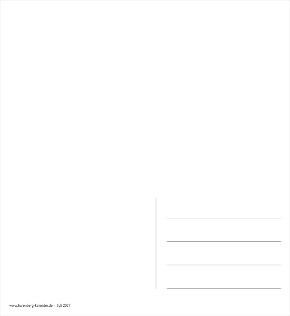 Weitere Ansicht: Sylt Sehnsuchtskalender 2027 - Wochenkalender mit 53 Postkarten