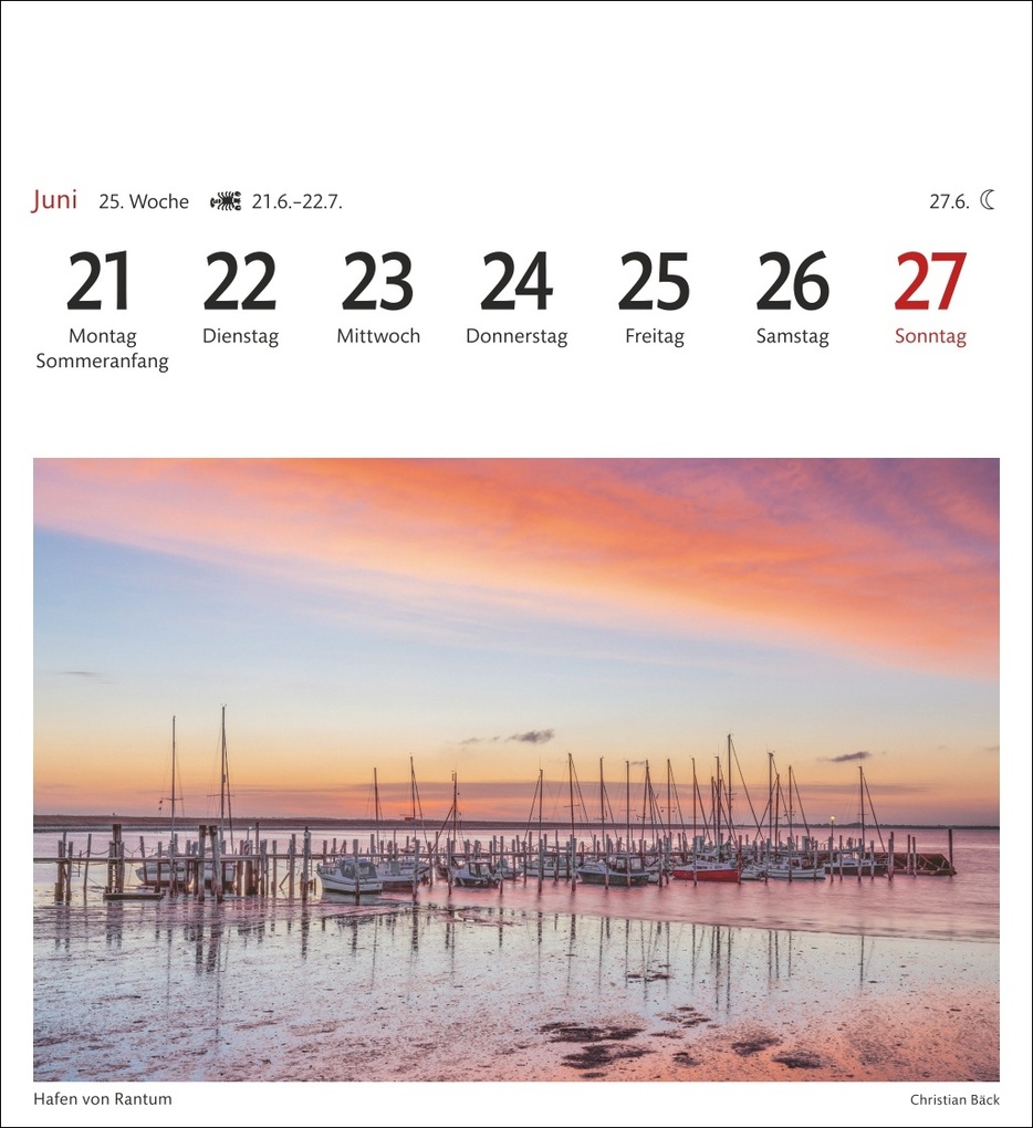 Weitere Ansicht: Sylt Sehnsuchtskalender 2027 - Wochenkalender mit 53 Postkarten