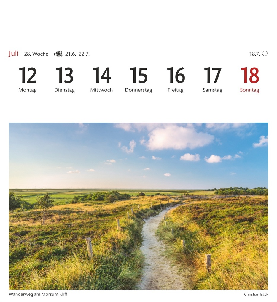 Weitere Ansicht: Sylt Sehnsuchtskalender 2027 - Wochenkalender mit 53 Postkarten