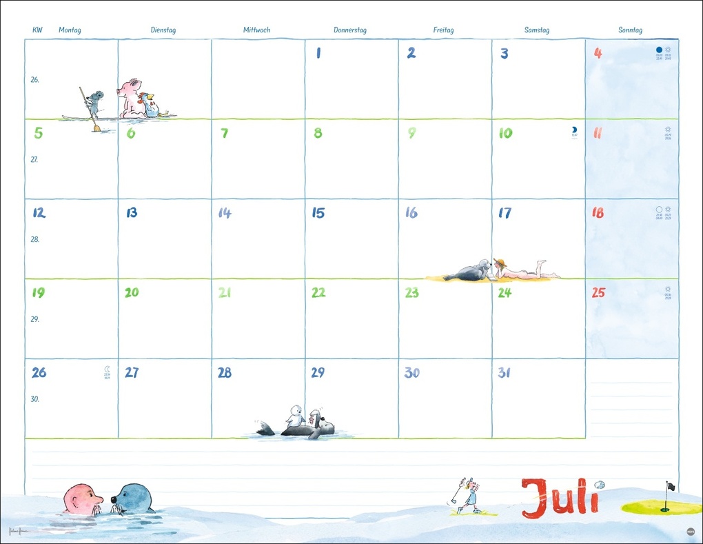 Weitere Ansicht: Helme Heine: Monatsplaner 2027 | Helme Heine