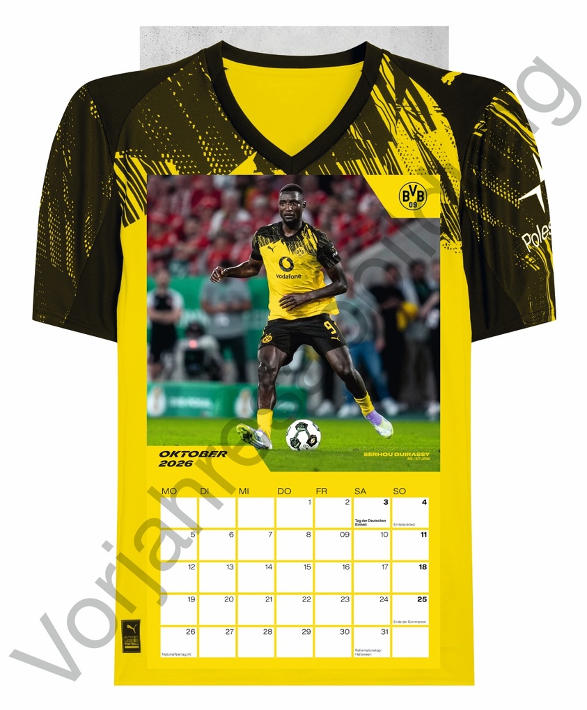 Weitere Ansicht: BVB Trikotkalender 2027