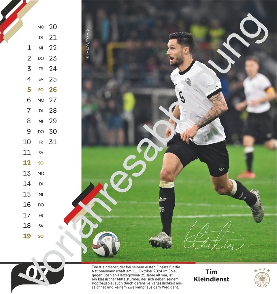 Weitere Ansicht: DFB Männer Postkartenkalender 2027