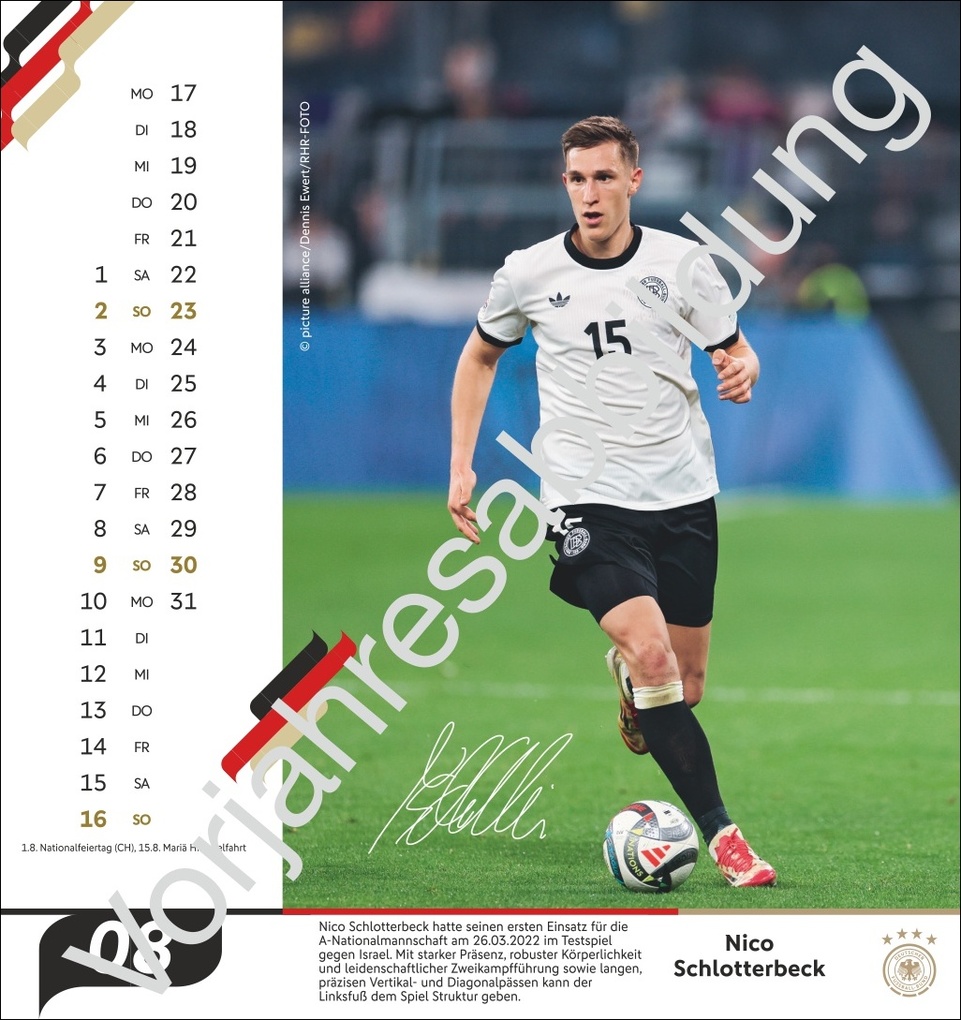 Weitere Ansicht: DFB Männer Postkartenkalender 2027