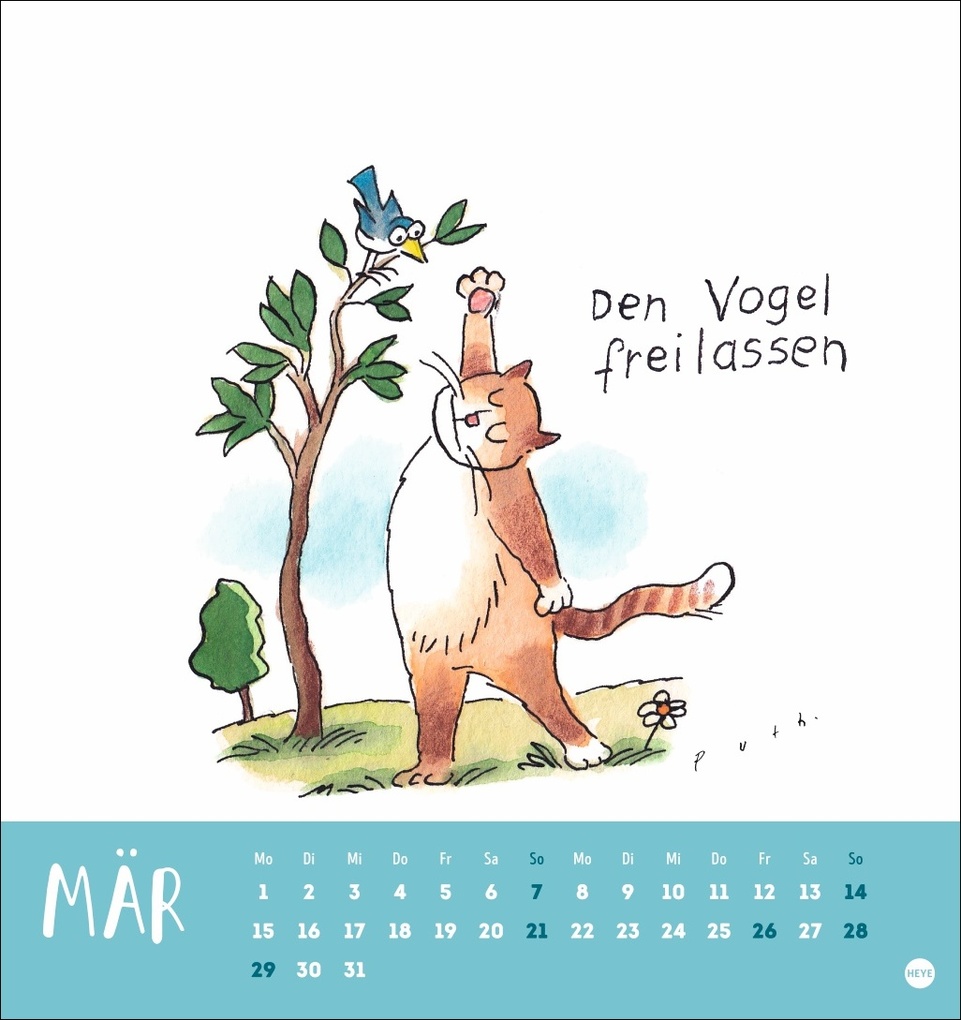 Weitere Ansicht: Puth Yoga für die Katz Postkartenkalender 2027 | Klaus Puth