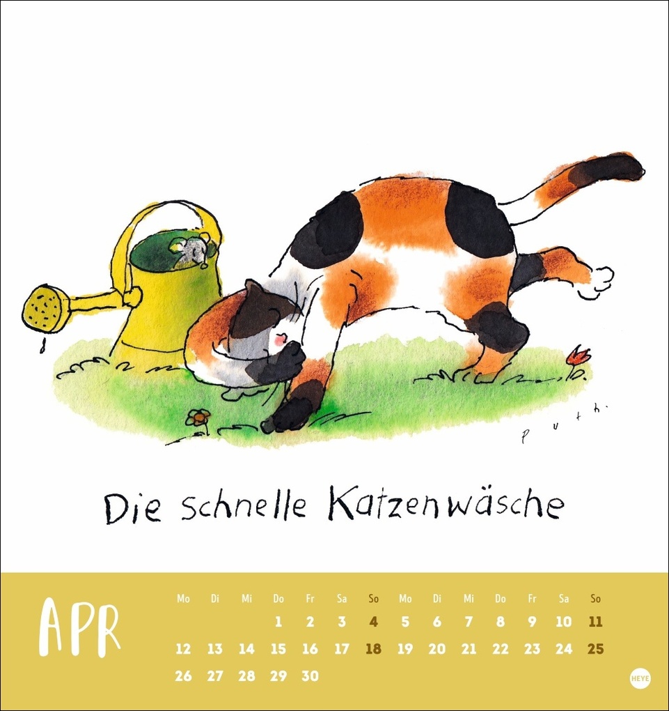 Weitere Ansicht: Puth Yoga für die Katz Postkartenkalender 2027 | Klaus Puth